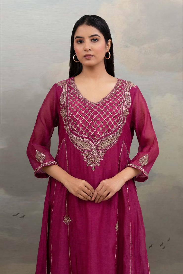 Rani Pink Ambia Dress set