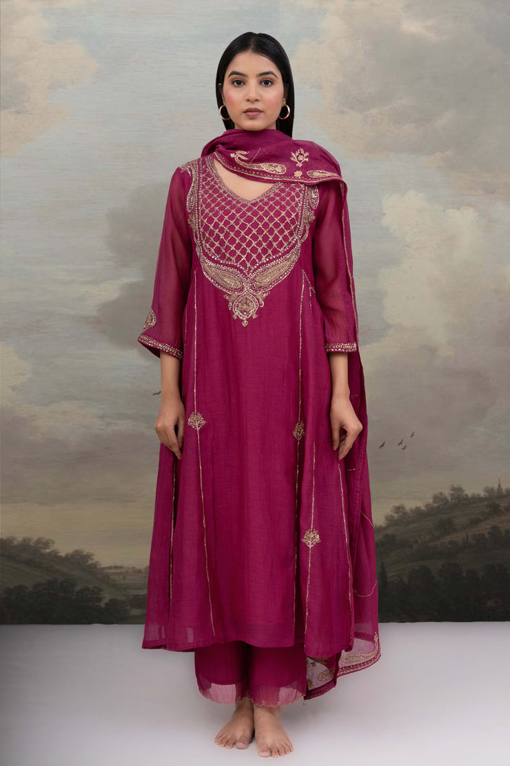 Rani Pink Ambia Dress set