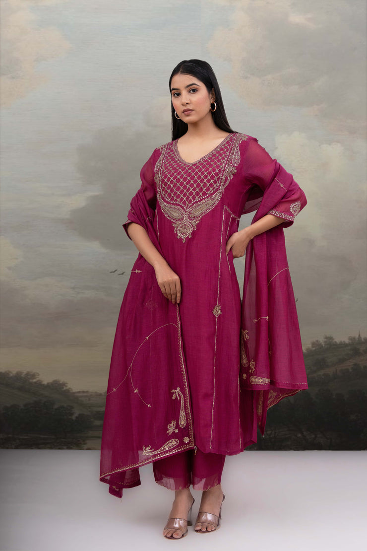 Rani Pink Ambia Dress set
