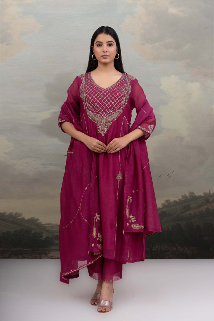Rani Pink Ambia Dress set