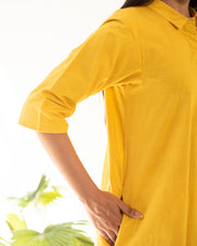 Yellow Shirt Tunic and Pant Set (Set of 2)