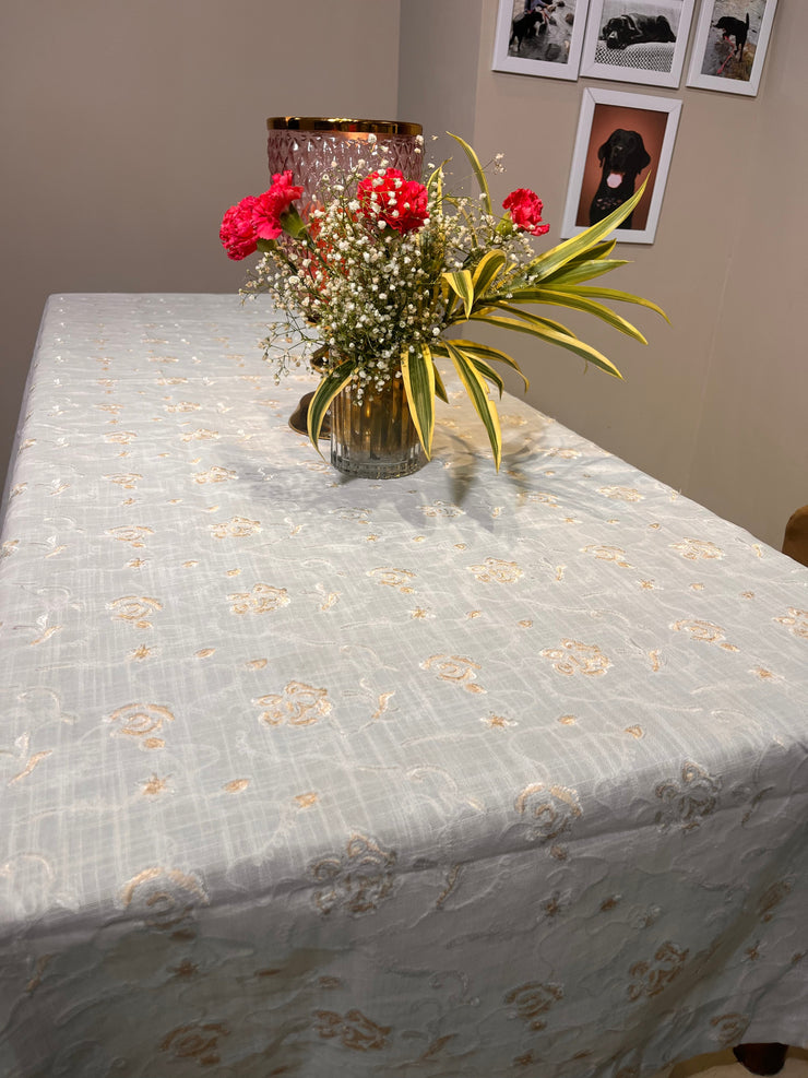 Rose Embroidered Table Cover