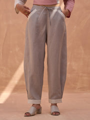 "Hana Linen Pants - Charcoal