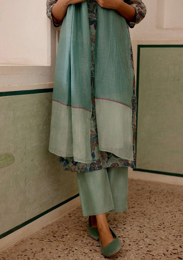 Sage Printed Kurta Set