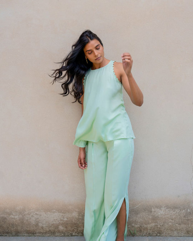 Sage Green Back knot Co-ord