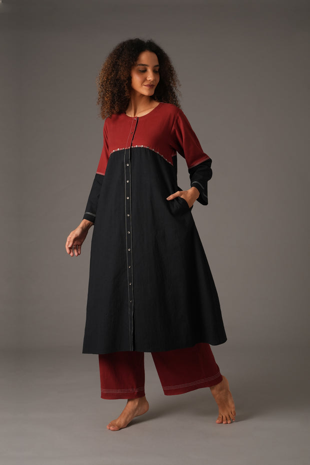 Crimson Alloy Dress with pant