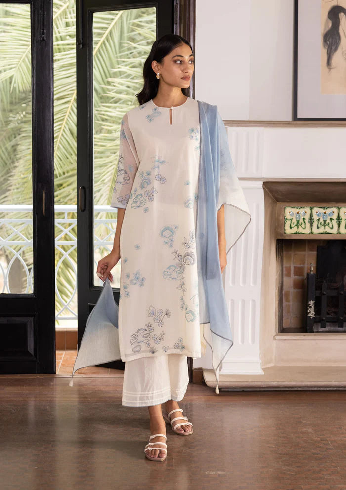 PEARL EMBROIDERED KURTA