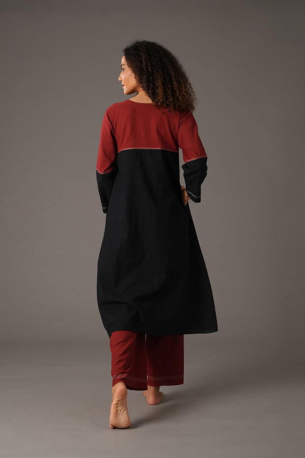 Crimson Alloy Dress with pant