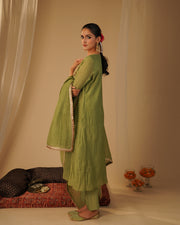 Soft Green Yoke Kurta Set