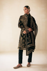 black organza kurta set