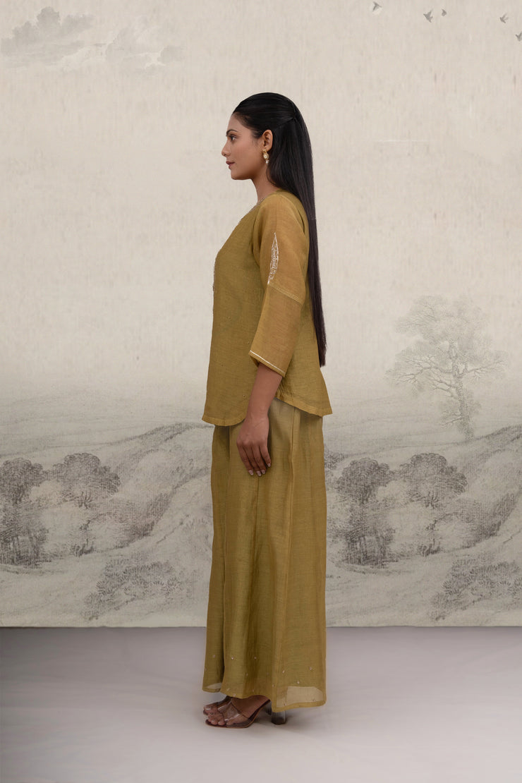 Mehendi Green top and Palazzo