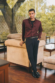 Charlie Shirt - Burgundy