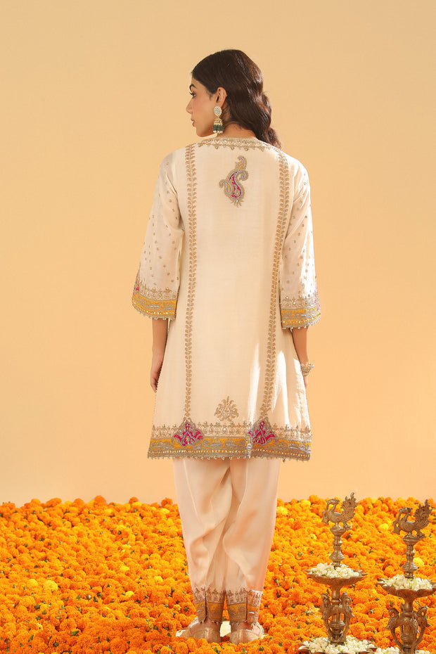 Short Kurta with Salwar and Dupatta