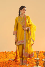 Short Kurta with Salwar and Dupatta