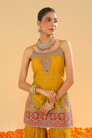 Short Kurta with Garara and Dupatta