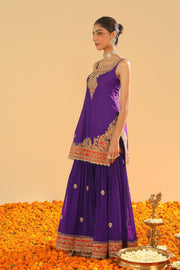 Short Kurta with Garara and Dupatta