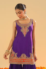 Short Kurta with Garara and Dupatta