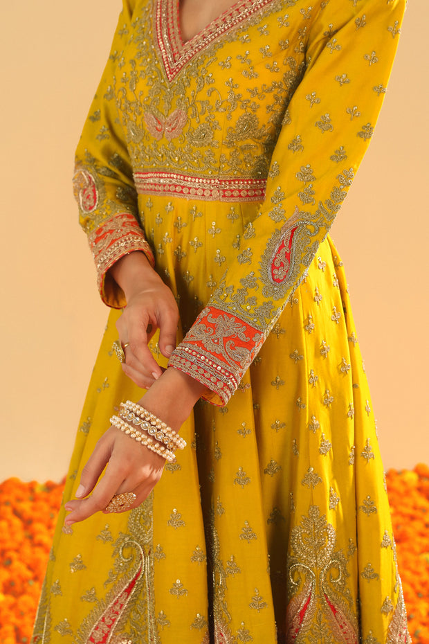 Anarkali with chooridaar and Dupatta