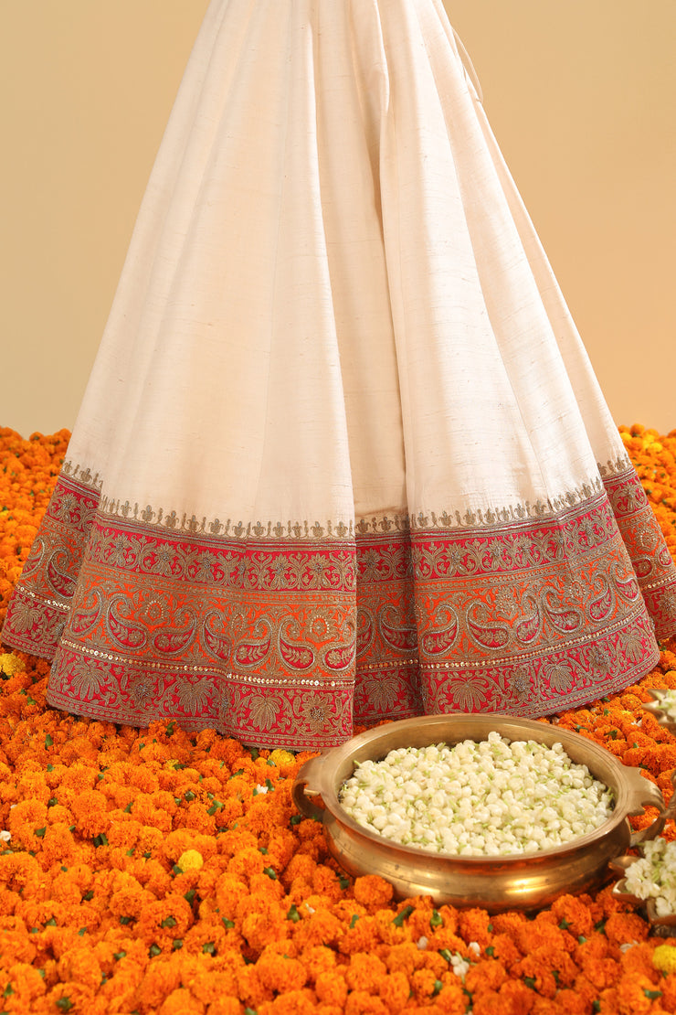 Blouse with Lehenga with Dupatta