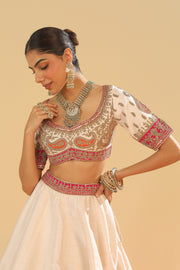 Blouse with Lehenga with Dupatta