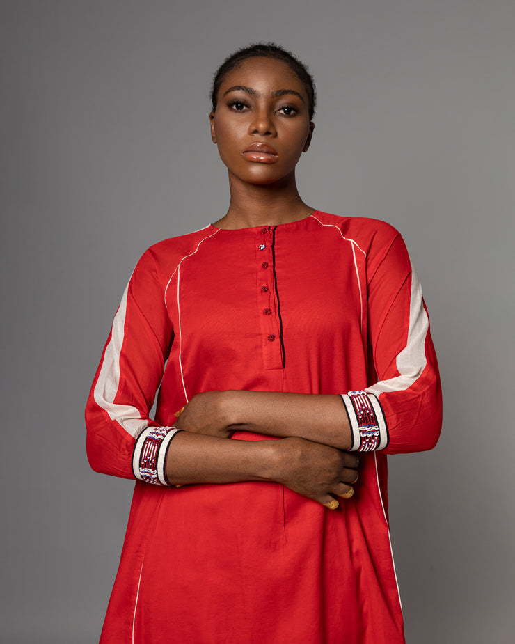 Addo Red Kurta