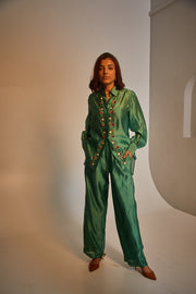 Poppy Silk Set - Green