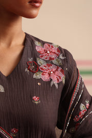 Honey Veil Suit Set - Brown