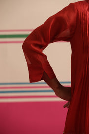 Blush Wood Cord Set - Red