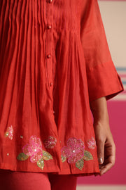 Blush Wood Cord Set - Red