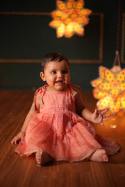 Kamal Sleeveless Infant Pleated Dress