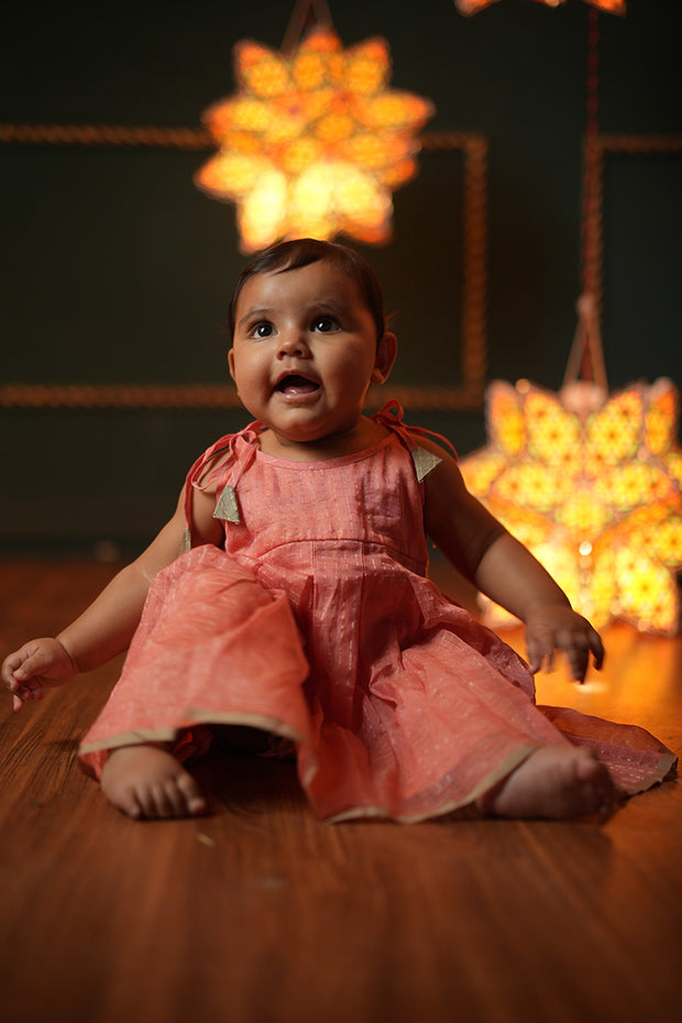 Kamal Sleeveless Infant Pleated Dress