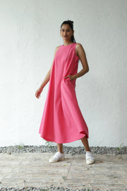 Soft serve pink halter dress