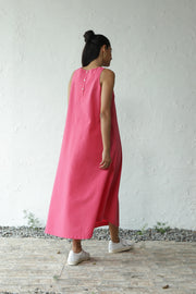 Soft serve pink halter dress