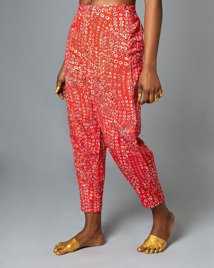 Chima Red Black Trousers