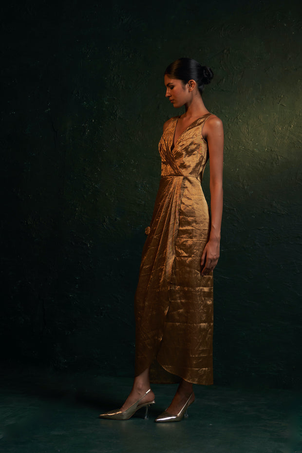 Midas Gold Tissue Dress- Set of 1