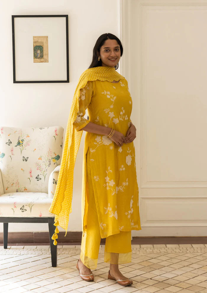 RUE FLORAL KURTA SET