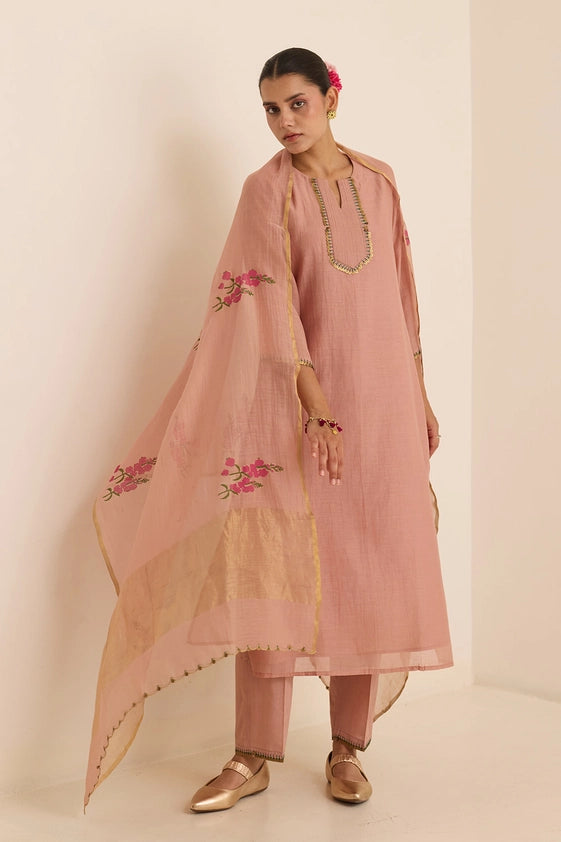 Ivy Peach Kurta Set