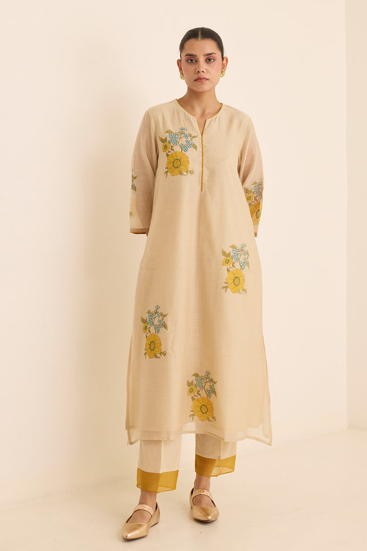Ecru Kurta Set