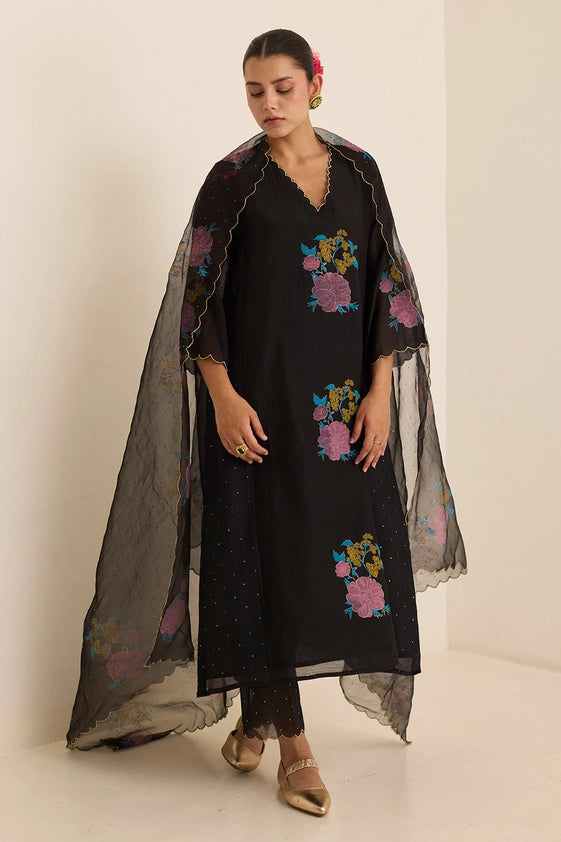 Midnight Mukaish Set