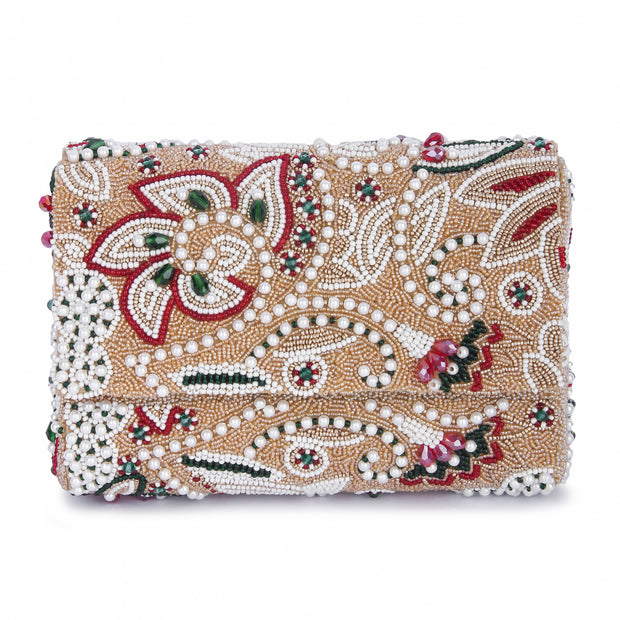 Samiara gold clutch