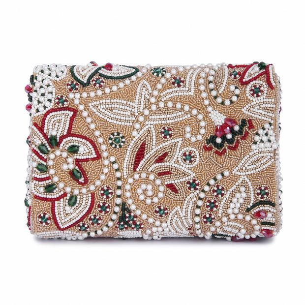 Samiara gold clutch