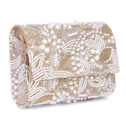 Pearl gold clutch