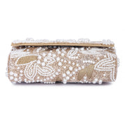 Pearl gold clutch