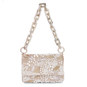 Pearl gold clutch