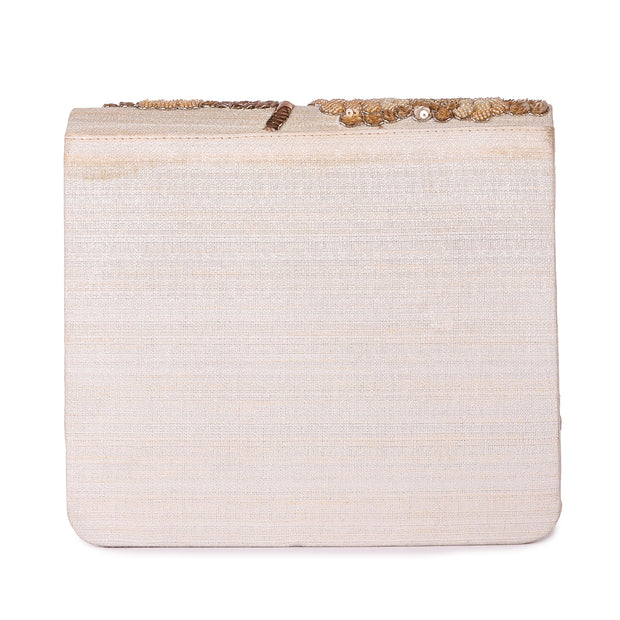 Beige bahaar clutch