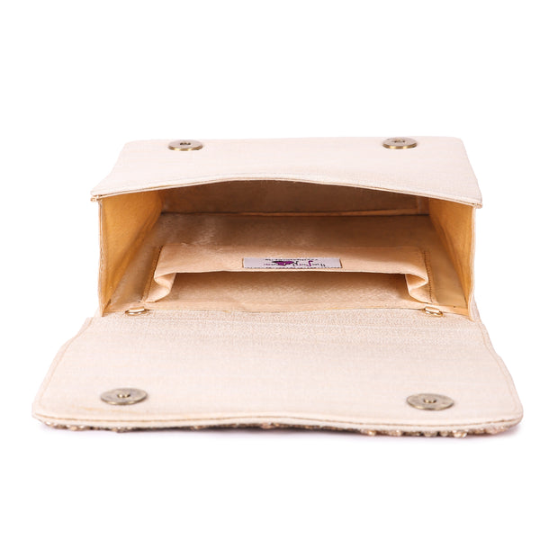 Beige bahaar clutch