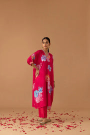 Juanita- Cherry Silk Kaftan