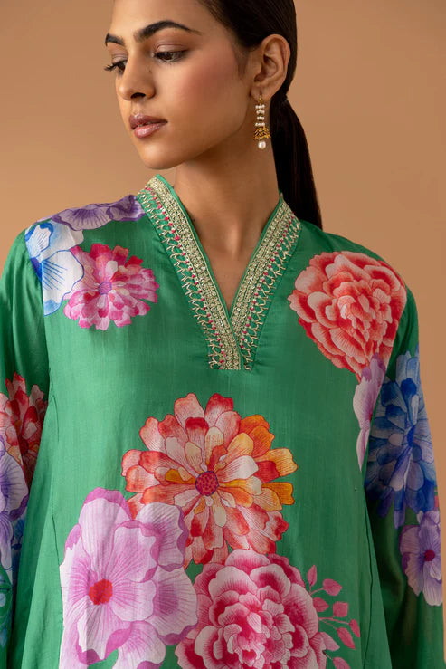 Juanita- Jade Kaftan Set