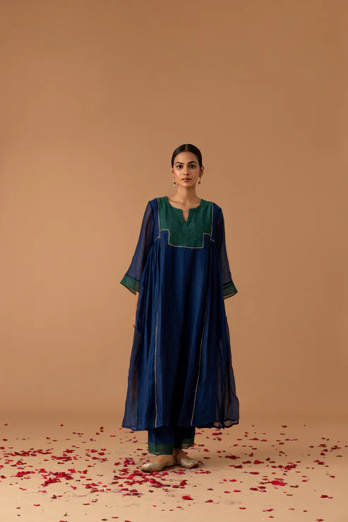 TEAL MUKESH SET