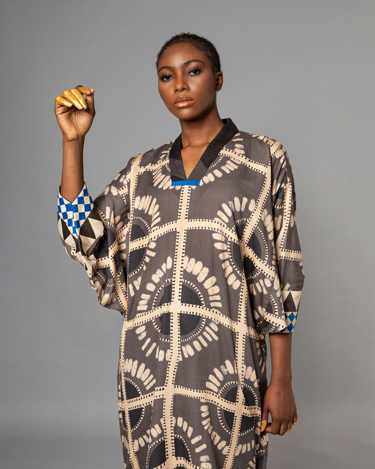 Kemis Charcoal Kaftan